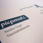 Visitenkartengestaltung piepmatz